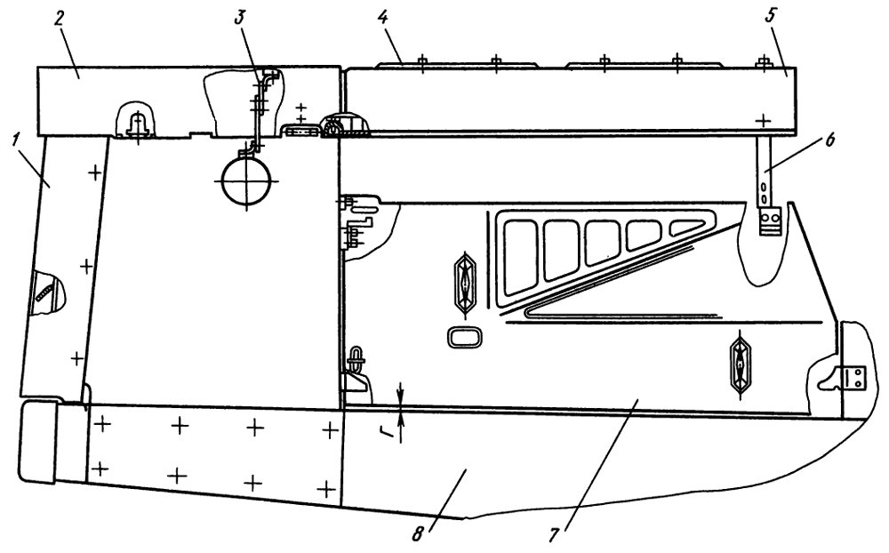 Рис. 88. Капот Рис. 88. Капот Т-130М
